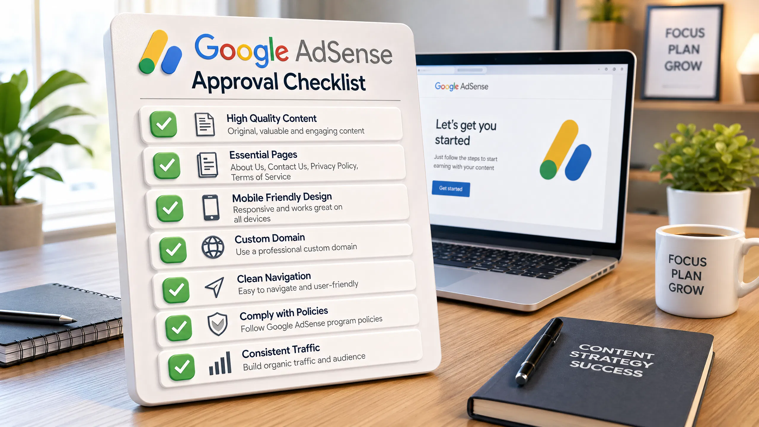 adsense approval for new website fast