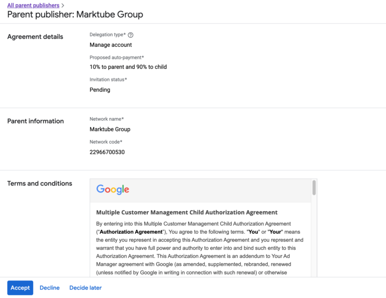 marktube group adx approval
