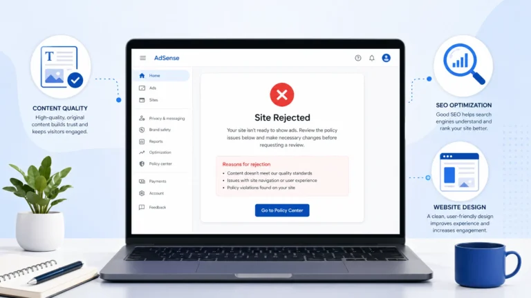 why adsense rejected my site