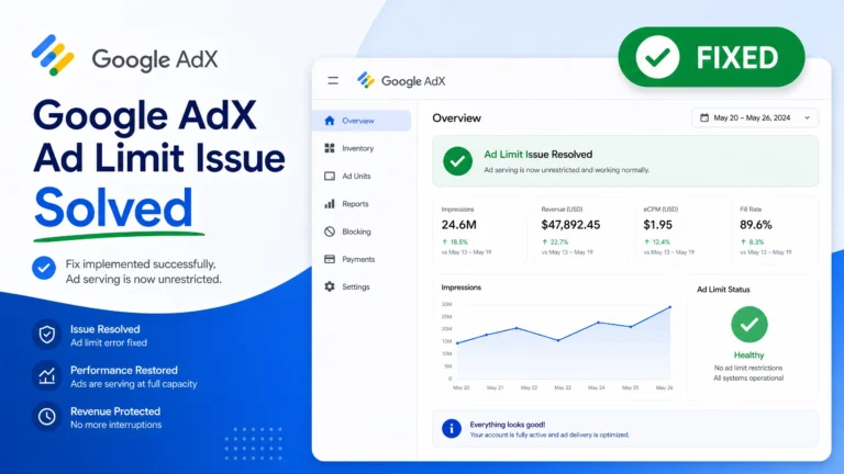Google AdX Ad Limit Issue Solved