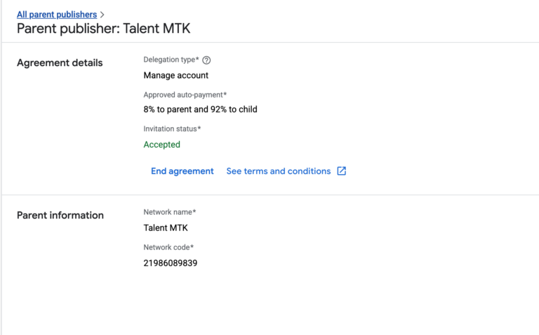 Talent MTK AdX Approva