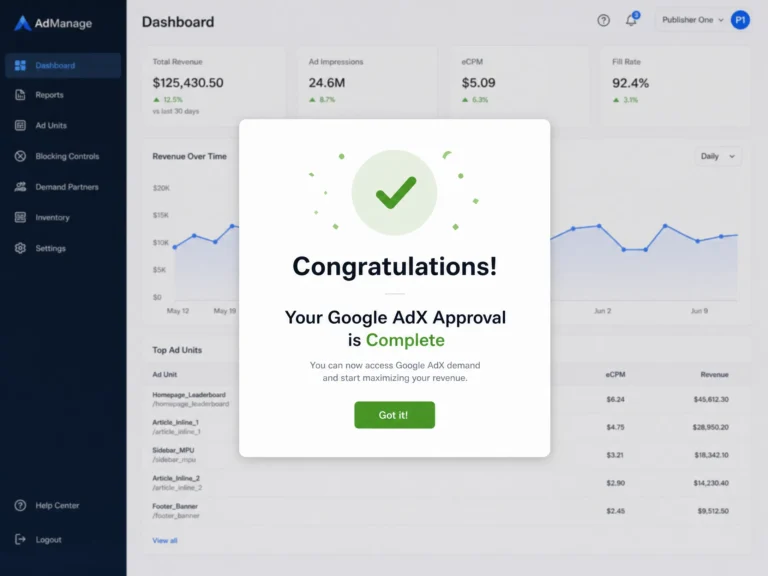 Google AdX Approval in jun 2026